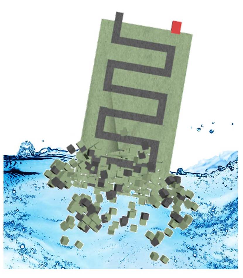 Transient biobattery that dissolves
